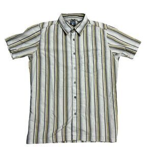 Kuhl Men's Size Small Yellow Short Sleeve Button‎ Up Shirt